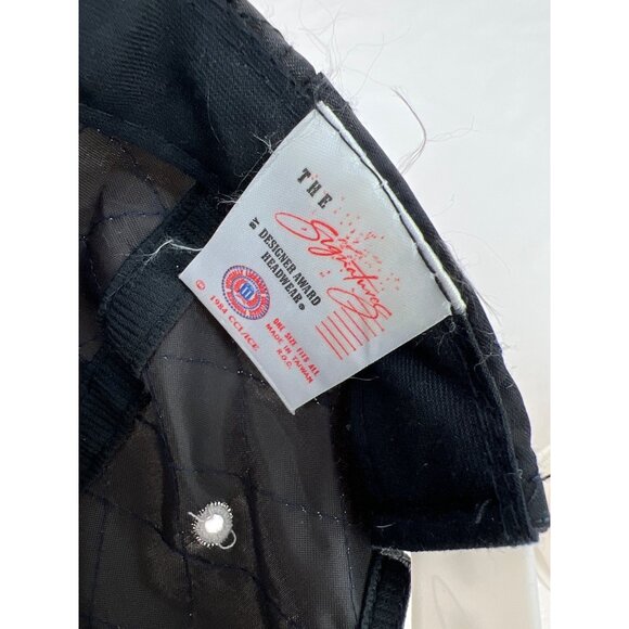 VTG Georgetown Hoyas Snapback Hat Black Gray Signature Brand One Size Fits All Q - Picture 2 of 7